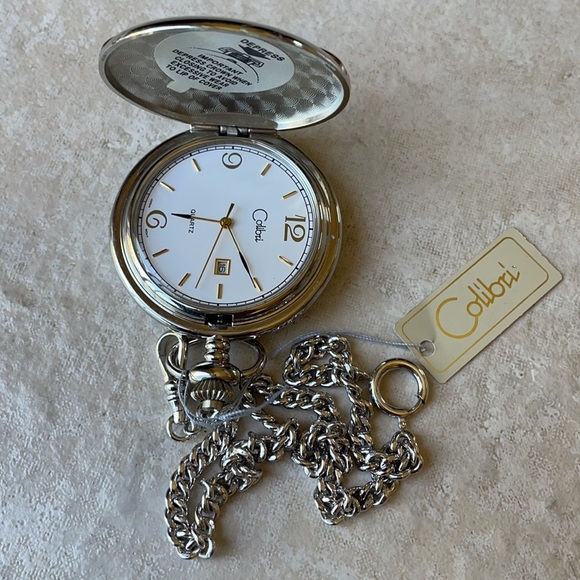 colibri Accessories Colibri Pocket Watch Battery Wdate Silver And